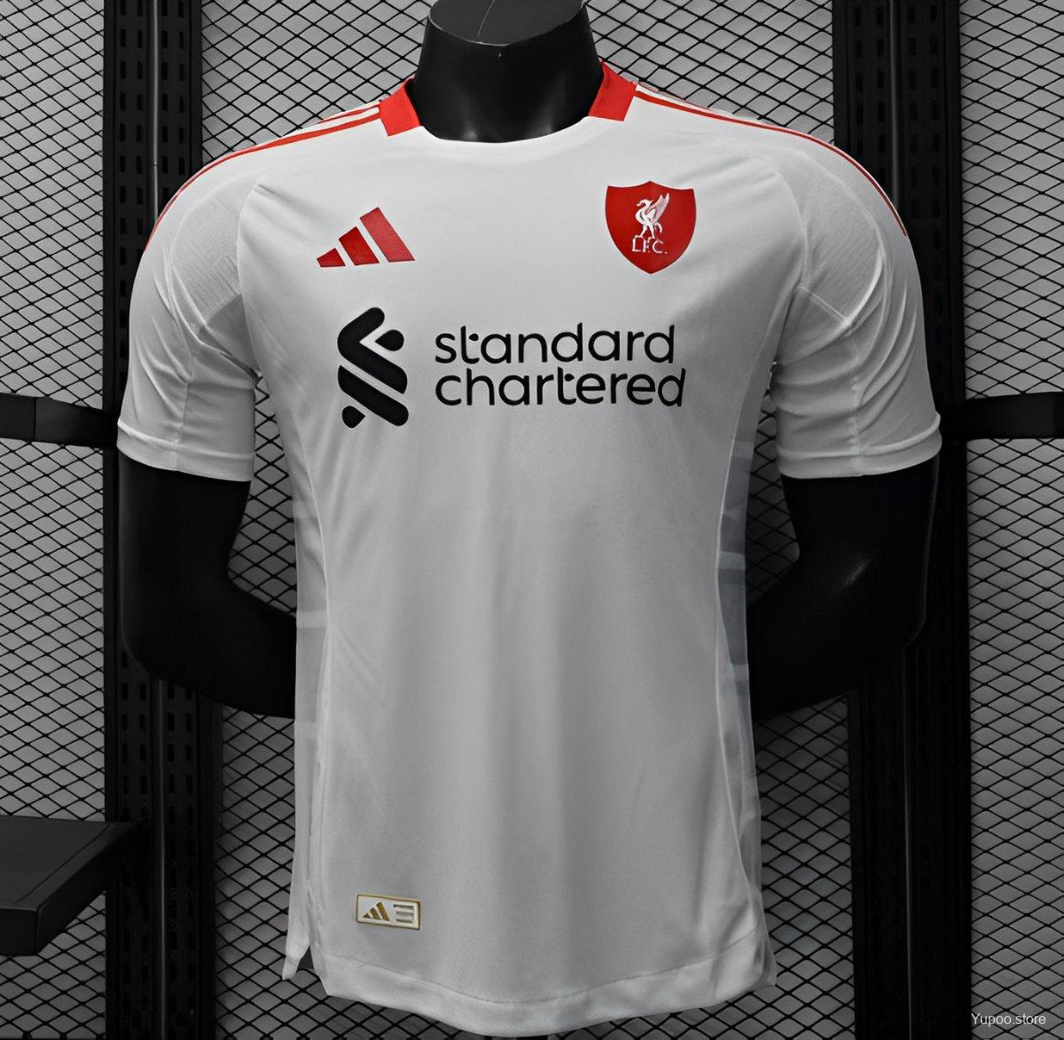 Camiseta de fútbol Liverpool 2025/26 VISITANTE MANGA CORTA VERSION JUGADOR